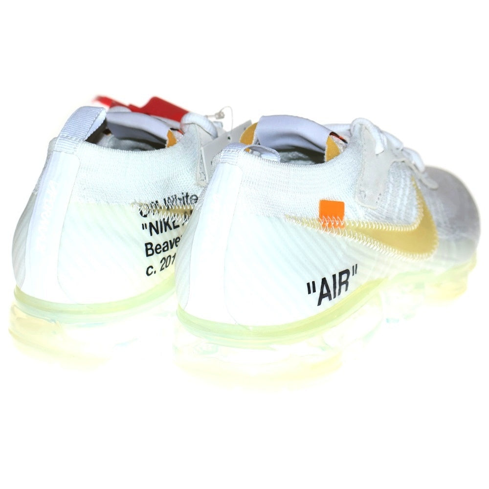 NIKE(ナイキ) ×OFF-WHITE THE 10 AIR VAPORMAX FK オフホワイト ザテン エアヴェイパーマックス フライニット ローカットスニーカー ホワイト US10/28cm AA3831-100