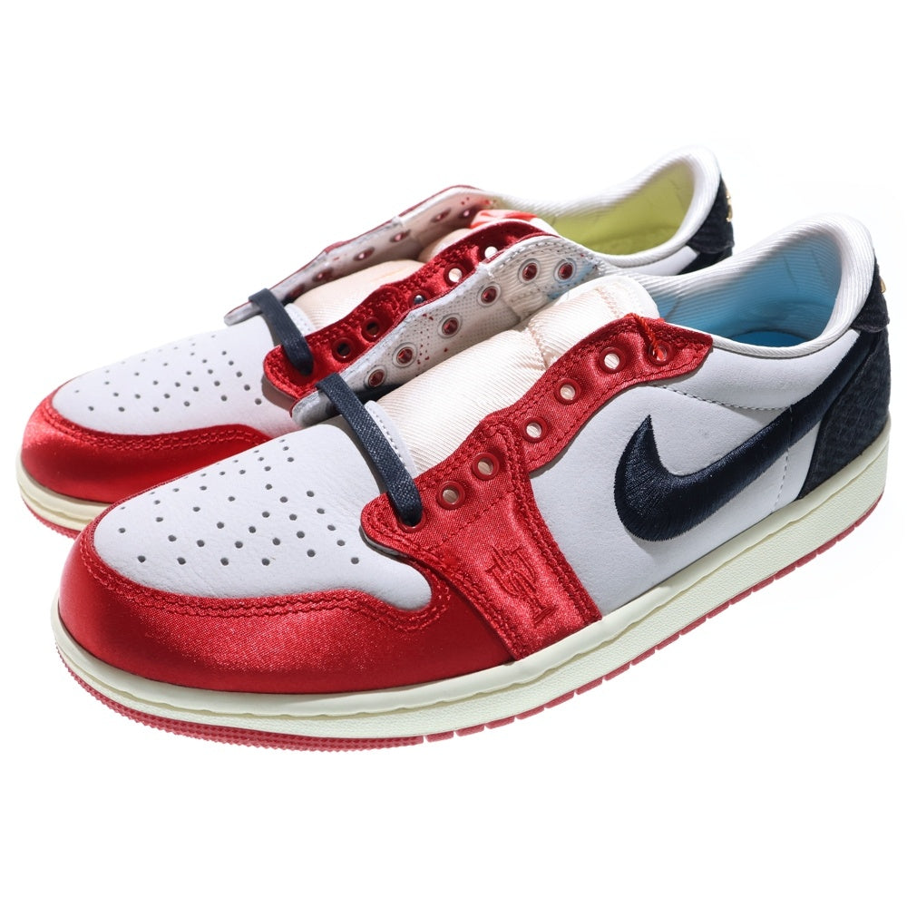 NIKE(ナイキ) ×Trophy Room AIR JORDAN 1 LOW OG トロフィールーム エアジョーダン1 ローカットスニーカー レッド/ブラック US9.5/27.5cm FN0432-100