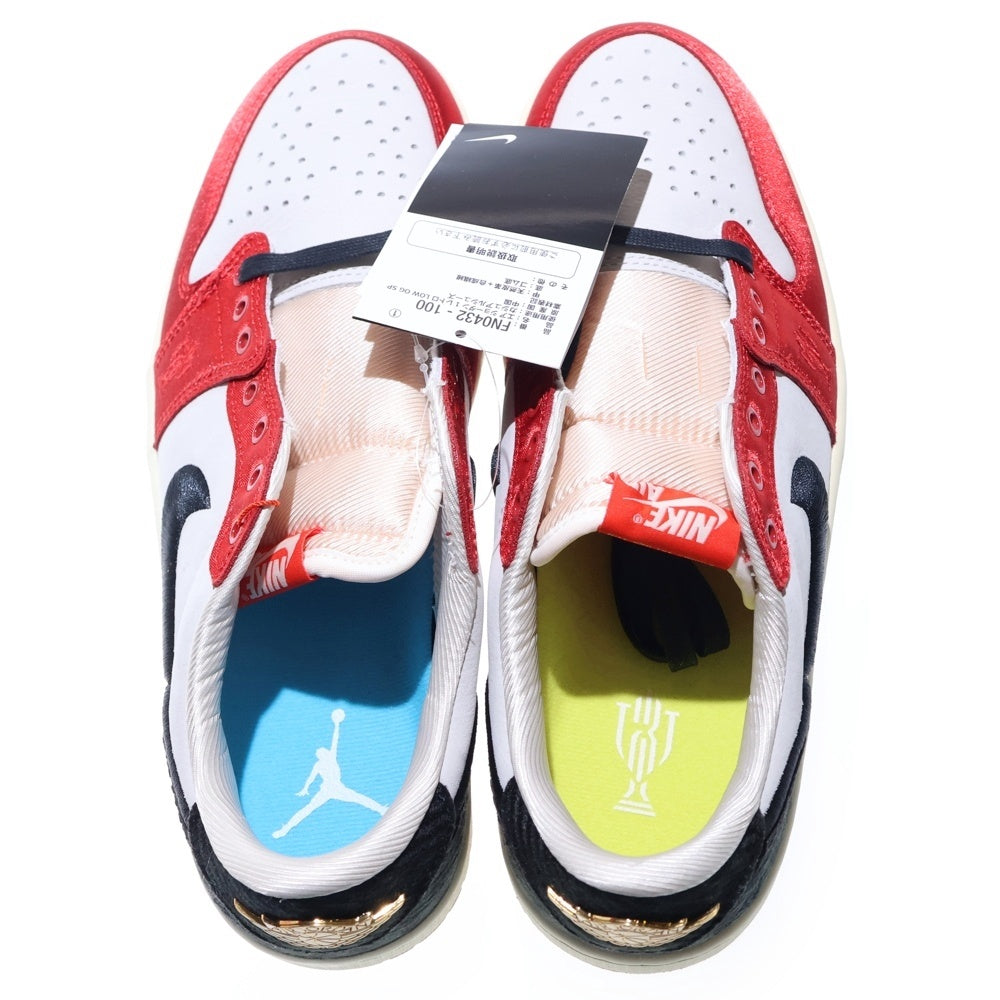NIKE(ナイキ) ×Trophy Room AIR JORDAN 1 LOW OG トロフィールーム エアジョーダン1 ローカットスニーカー レッド/ブラック US9.5/27.5cm FN0432-100