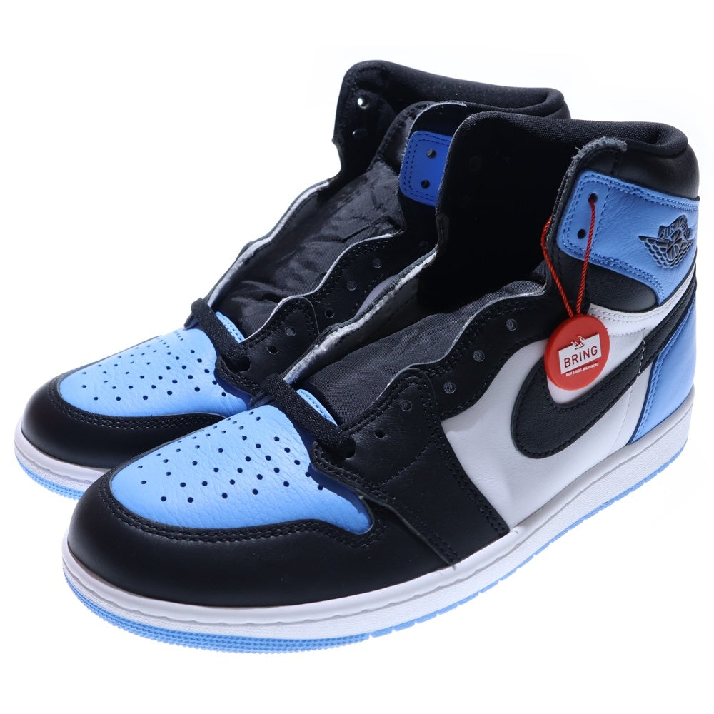 NIKE(ナイキ) AIR JORDAN 1 RETRO HI OG UNIVERSITY BLUE エアジョーダン1 ユニバーシティブルー ハイカットスニーカー ホワイト/ブルー U10/28cm DZ5485-400