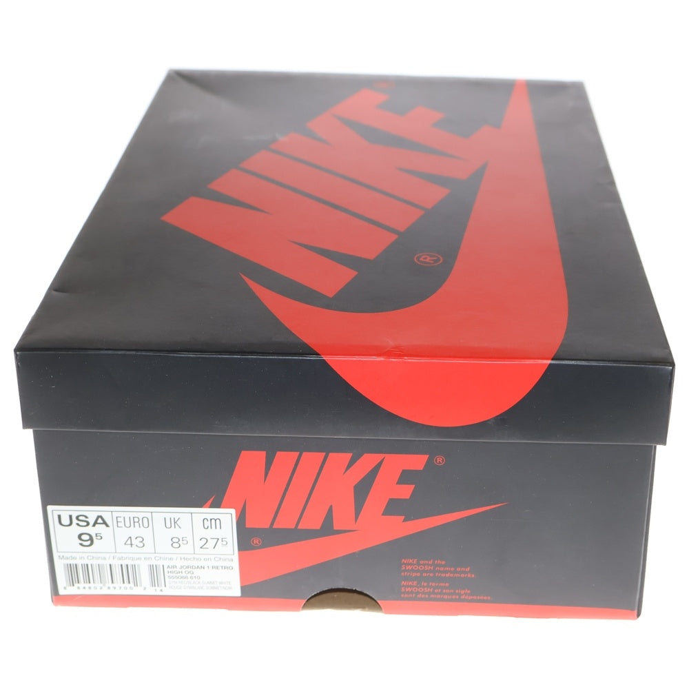 NIKE(ナイキ) AIR JORDAN 1 RETRO HIGH OG BRED TOE エアジョーダン1 ブレッドトゥ ハイカットスニーカー レッド/ブラック US9.5/27.5cm 555088-610
