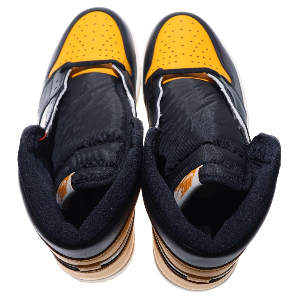 NIKE(ナイキ) AIR JORDAN 1 RETRO HIGH OG TAXI エアジョーダン 1 レトロ タクシー ハイカットスニーカー イエロー/ブラック US10/28cm 555088-711