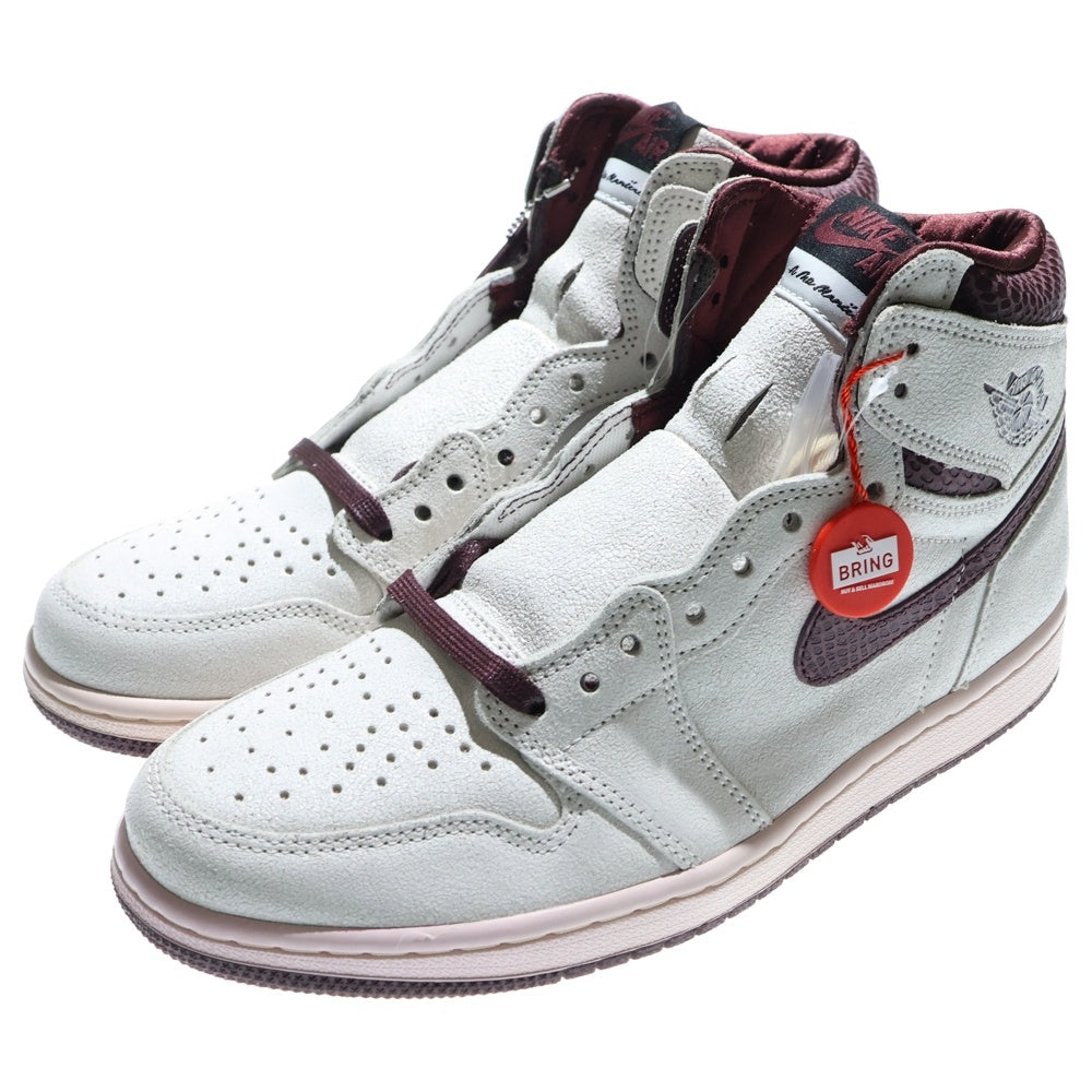 NIKE(ナイキ) ×A MA MANIERE AIR JORDAN 1 RETRO HIGH OG SP アマ マニエール エアジョーダン1 ハイカットスニーカー ホワイト/ブラウン US10.5/28.5cm DO7097-100