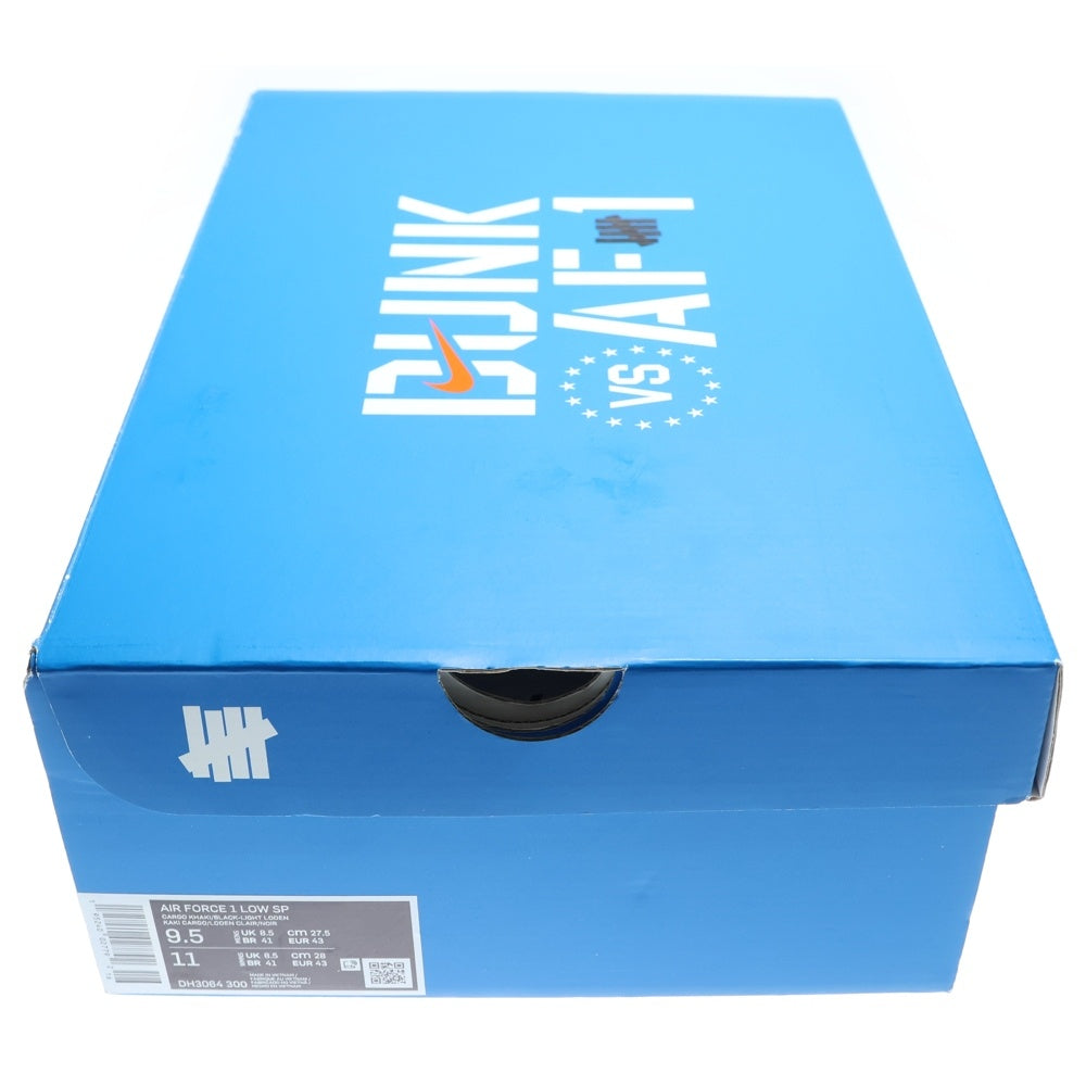 NIKE(ナイキ) ×UNDEFEATED AIR FORCE 1 LOW SP アンディフィーテッド ローカットスニーカー カーキ US9.5/27.5cm DH3064-300