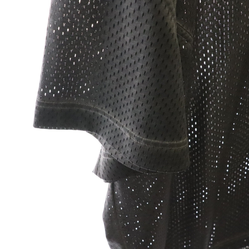 ALEXANDER WANG(アレキサンダーワン) MESH SHORT SLEEVE T-SHIRT ショートスリーブ Vネック メッシュ ユニフォーム 半袖Tシャツ カットソー グレー UCC1251733