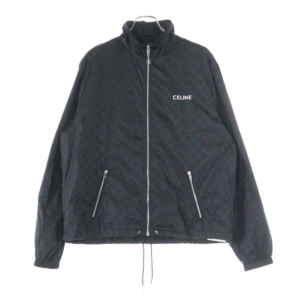 CELINE(セリーヌ) 25SS トリオンフ モノグラム ナイロン ジップアップ ジャケット ブルゾン ブラック RV0K6795W