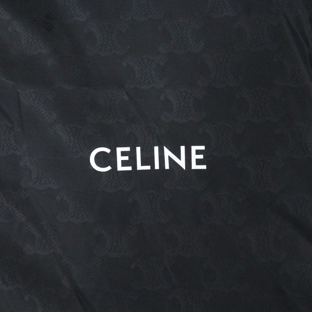 CELINE(セリーヌ) 25SS トリオンフ モノグラム ナイロン ジップアップ ジャケット ブルゾン ブラック RV0K6795W
