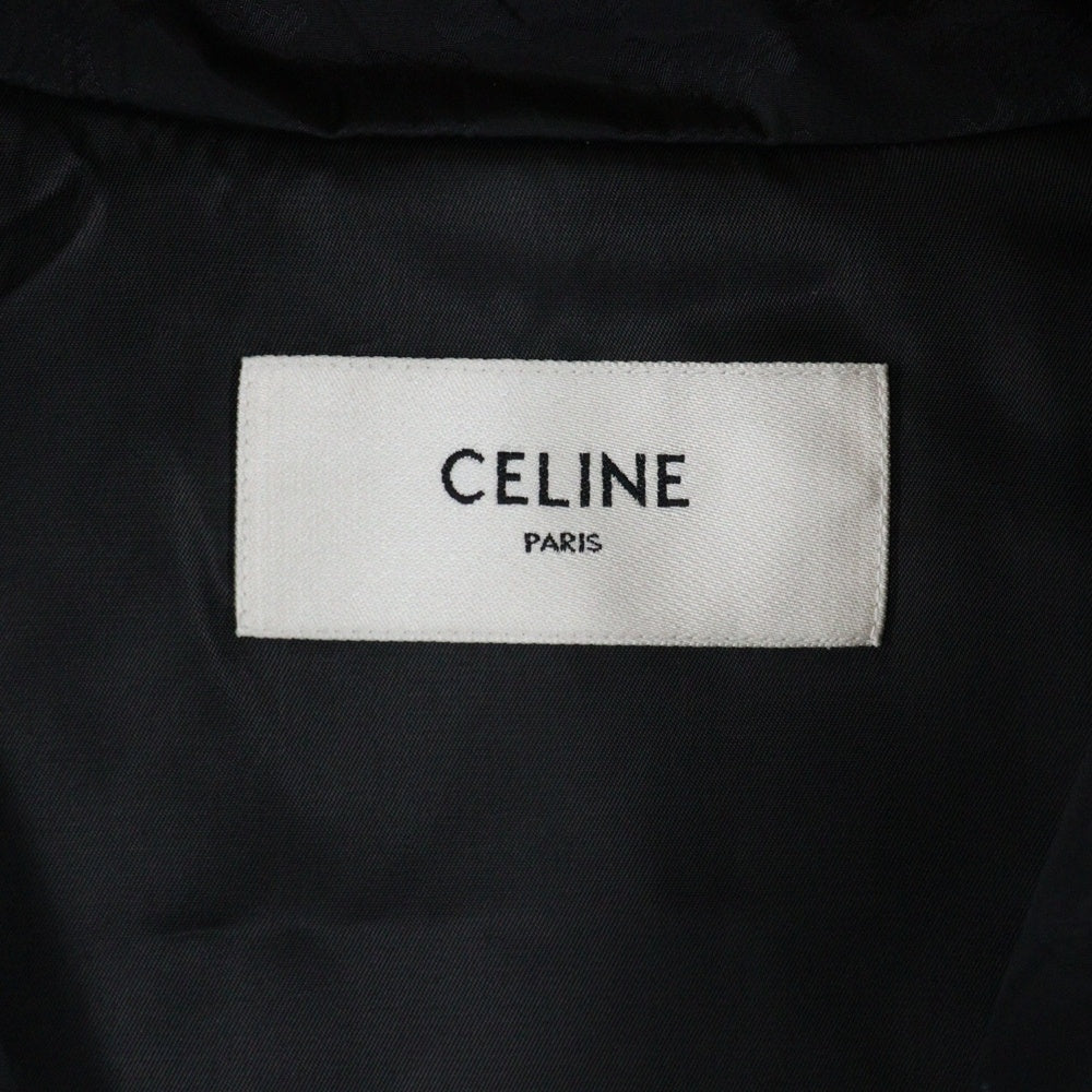 CELINE(セリーヌ) 25SS トリオンフ モノグラム ナイロン ジップアップ ジャケット ブルゾン ブラック RV0K6795W