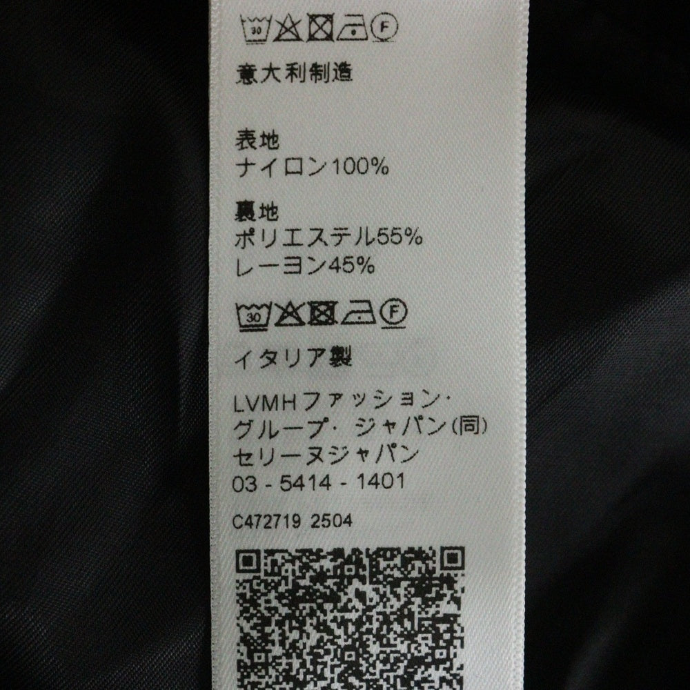 CELINE(セリーヌ) 25SS トリオンフ モノグラム ナイロン ジップアップ ジャケット ブルゾン ブラック RV0K6795W