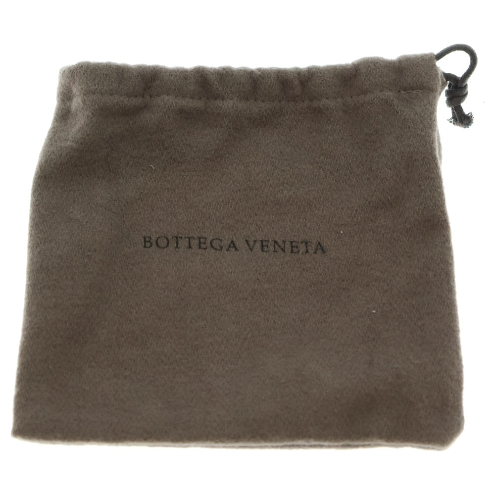 BOTTEGA VENETA(ボッテガヴェネタ) イントレチャート レザークラフト 巻き付け イヤホンケース キーホルダー ブラック
