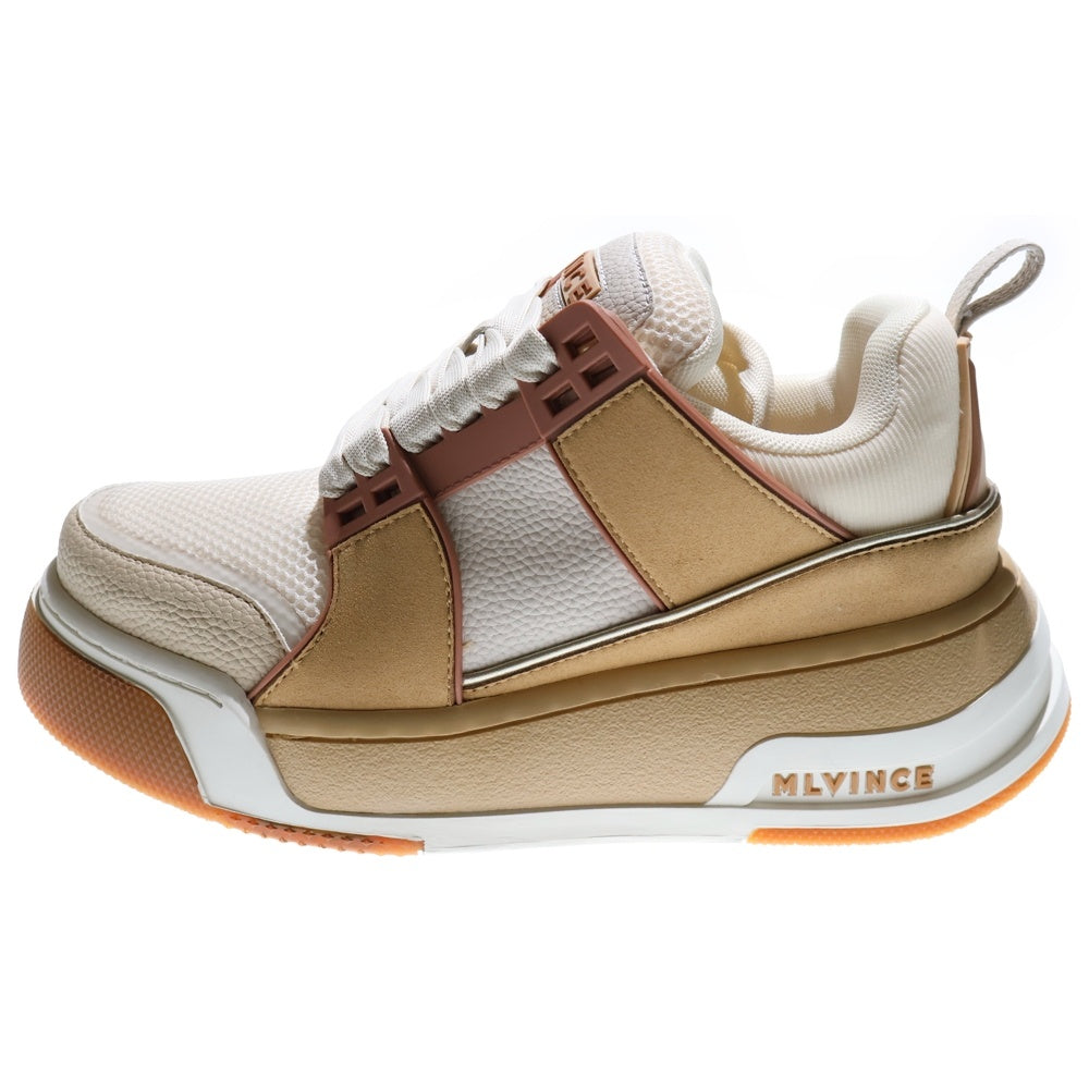 MLVINCE(メルヴィンス) 25SS RAPTOR LOW DROP TOP CREAM ラプター ドロップ トップ クリーム ローカットスニーカー ブラウン US8/26cm MV25SS08-RLD53NA