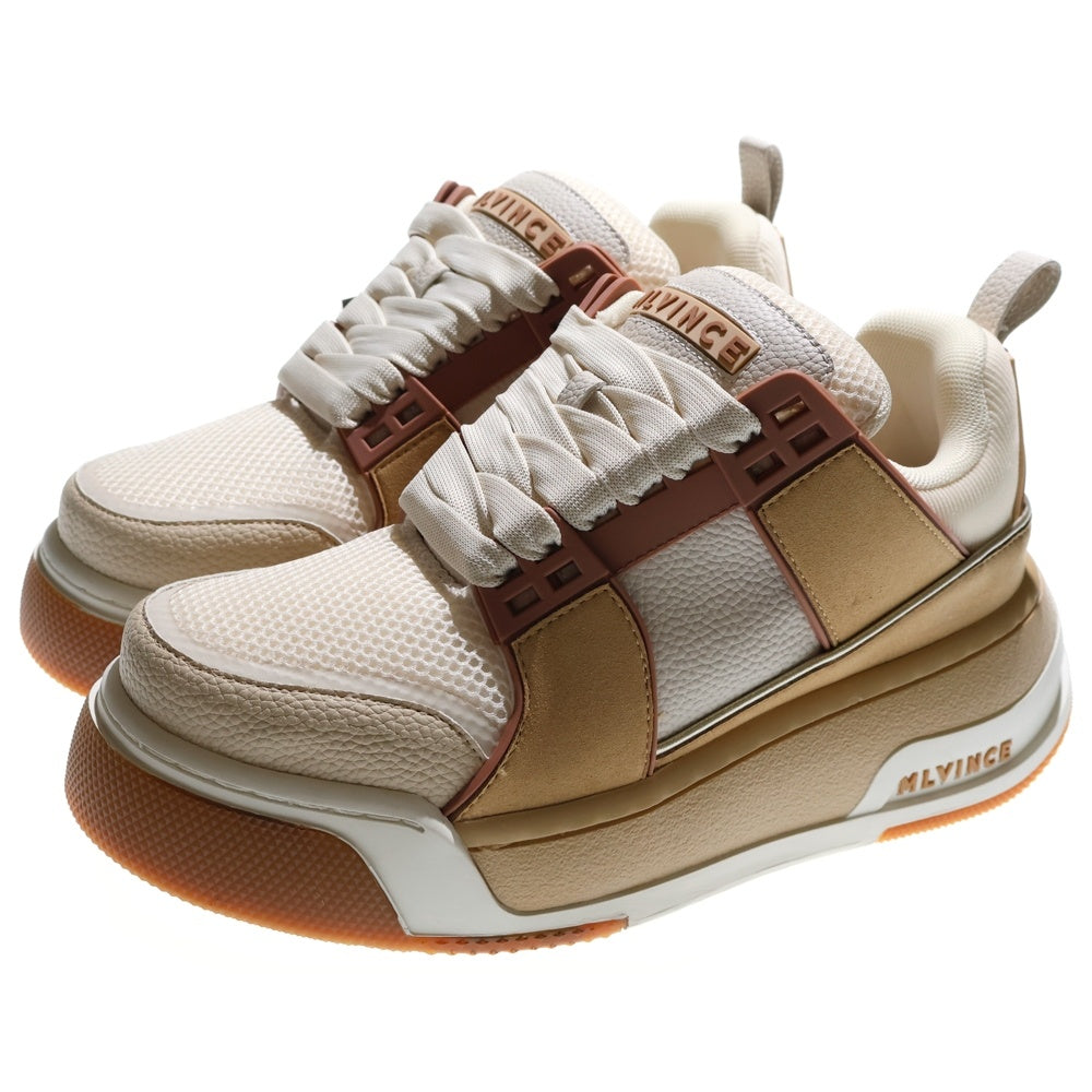 MLVINCE(メルヴィンス) 25SS RAPTOR LOW DROP TOP CREAM ラプター ドロップ トップ クリーム ローカットスニーカー ブラウン US8/26cm MV25SS08-RLD53NA