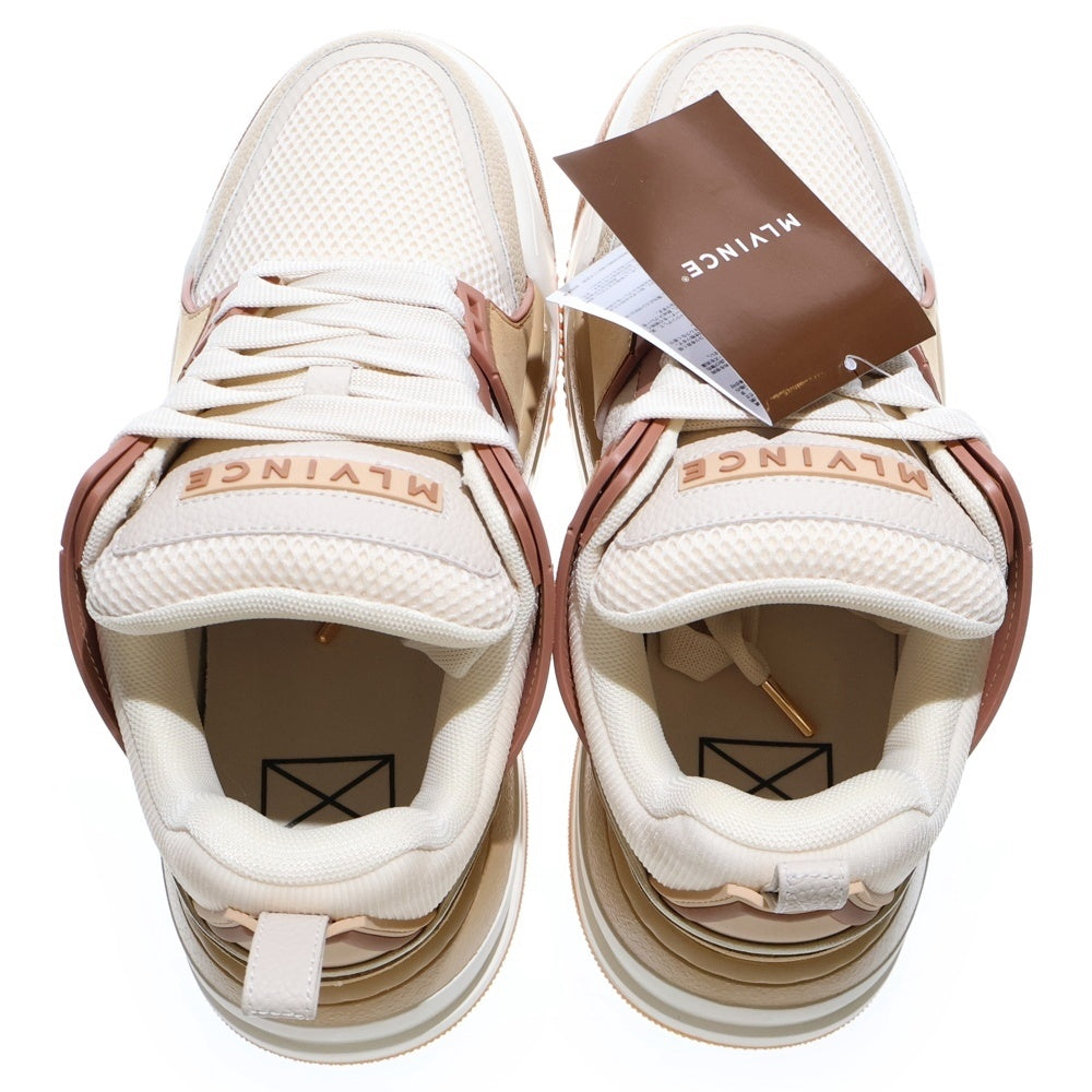 MLVINCE(メルヴィンス) 25SS RAPTOR LOW DROP TOP CREAM ラプター ドロップ トップ クリーム ローカットスニーカー ブラウン US8/26cm MV25SS08-RLD53NA