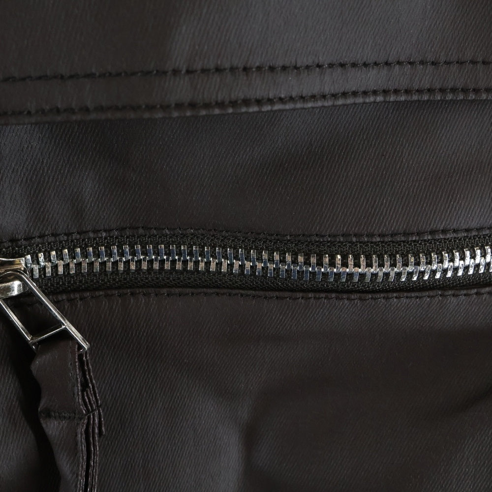 MLVINCE(メルヴィンス) TYPE-2 SLIM CARGO PANTS タイプツー スリム マルチポケット レザー カーゴパンツ ブラウン