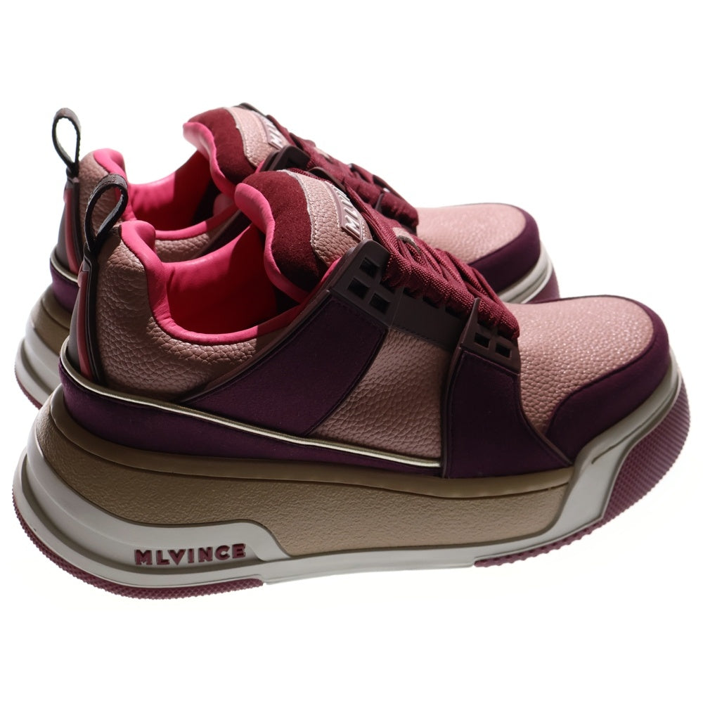 MLVINCE(メルヴィンス) 25SS RAPTOR LOW ROSE PHANTOM ラプター ローズ ファントム ローカットスニーカー ピンク/ベージュ US8/26cm MV25SS08