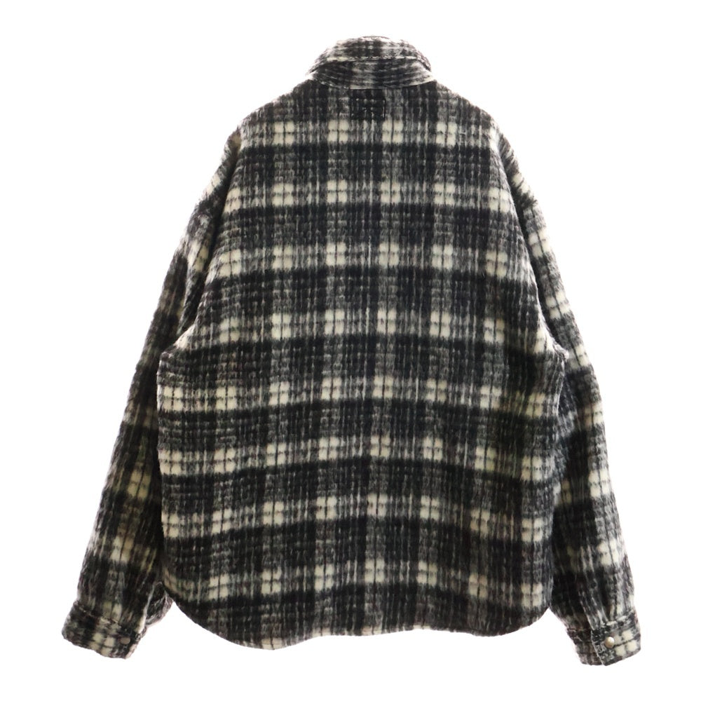 MLVINCE(メルヴィンス) OVERSIZED CHECK JACKET ダブルフラップポケット オーバーサイズ チェックジャケット ブラック/ホワイト