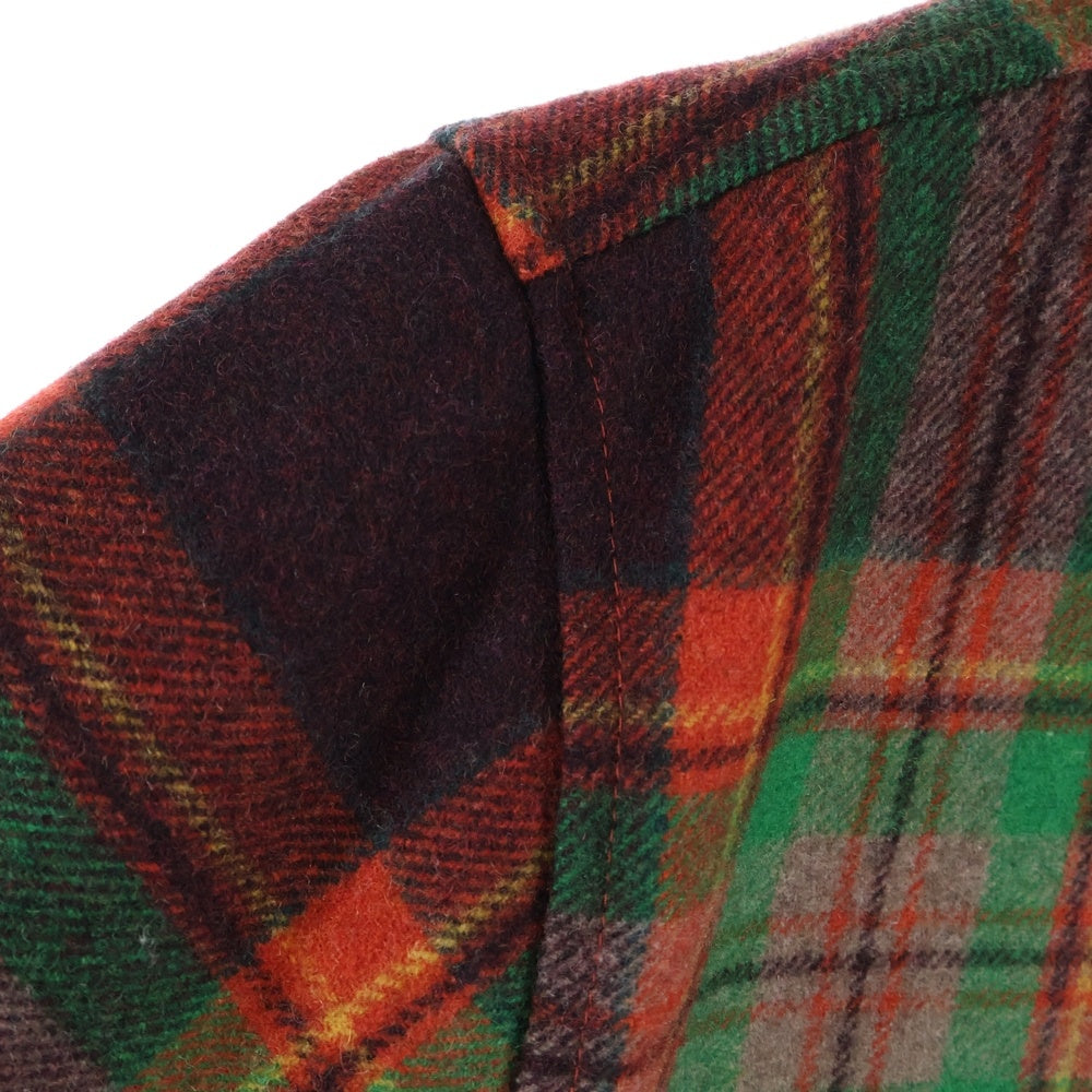 MLVINCE(メルヴィンス) WOOL CHECK JACKET ダブルフラップポケット ウール チェックジャケット マルチ