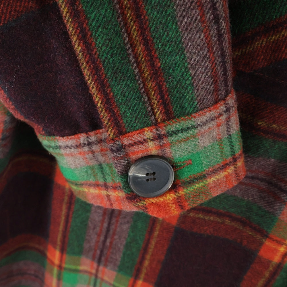 MLVINCE(メルヴィンス) WOOL CHECK JACKET ダブルフラップポケット ウール チェックジャケット マルチ