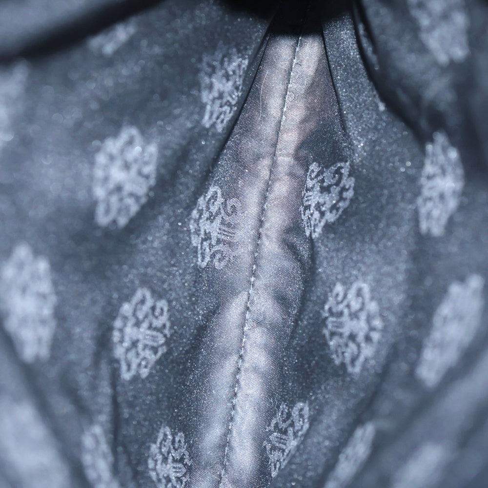 CHROME HEARTS(クロムハーツ) Q PKT 3CEME CRS スクエアポケット 3クロスパッチ レザーショルダーバッグ ブラック