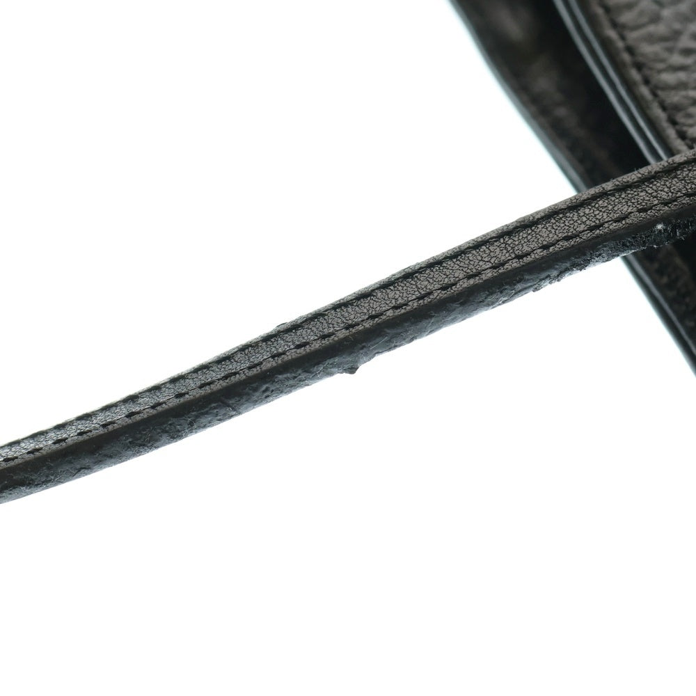 CHROME HEARTS(クロムハーツ) Q PKT 3CEME CRS スクエアポケット 3クロスパッチ レザーショルダーバッグ ブラック