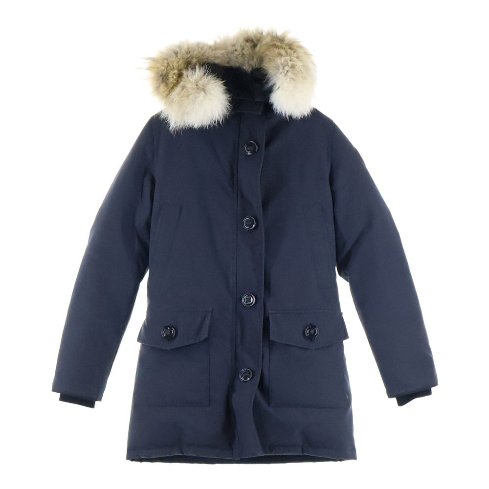 CANADA GOOSE(カナダグース) BRONTE PARKA ブロンテ パーカー フーデッドジップアップファーダウンジャケット ブラック レディース 2603JL