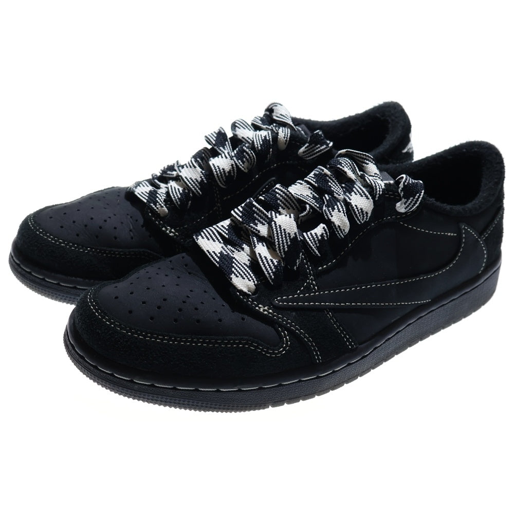 NIKE(ナイキ) ×TRAVIS SCOTT AIR JORDAN 1 LOW OG SP BLACK PHANTOM トラビススコット エアジョーダン1 ブラックファントム ローカットスニーカー レディース DM7866-001