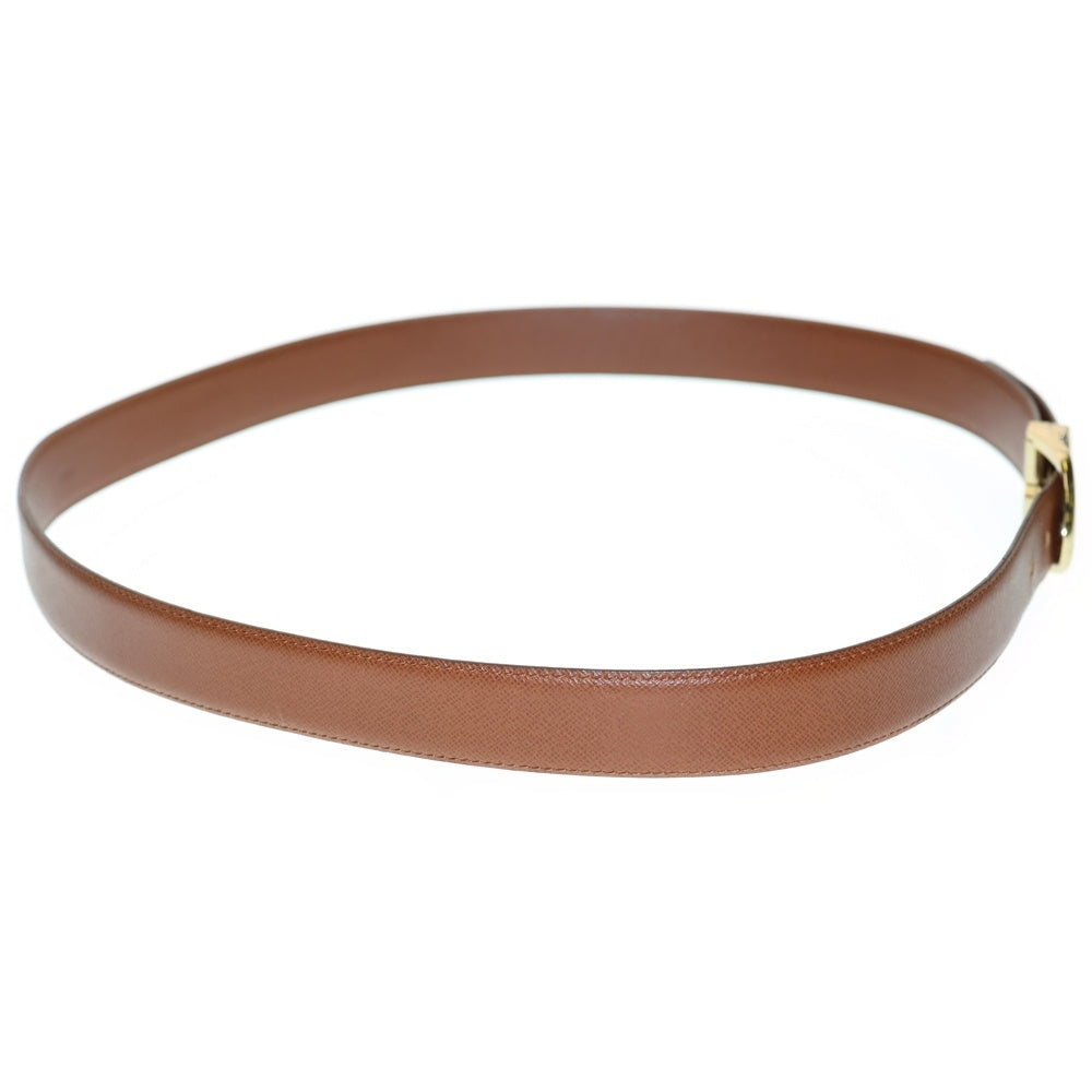LOUIS VUITTON(ルイヴィトン) タイガ サンクチュール クラシック ロゴデザイン ゴールド金具 レザーベルト ブラウン M6840V CT1907