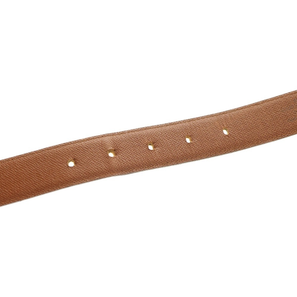 LOUIS VUITTON(ルイヴィトン) タイガ サンクチュール クラシック ロゴデザイン ゴールド金具 レザーベルト ブラウン M6840V CT1907