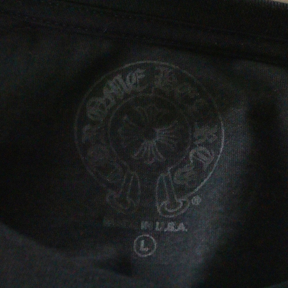 CHROME HEARTS(クロムハーツ) Horseshoe Arm Floral L/S Tee バックホースシュー アームフローラル 長袖Tシャツ カットソー ブラック