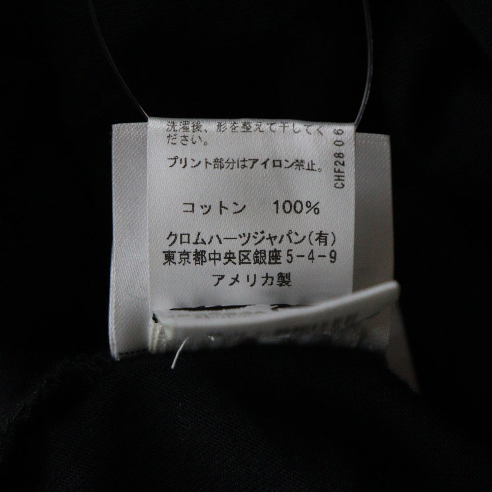 CHROME HEARTS(クロムハーツ) Horseshoe Arm Floral L/S Tee バックホースシュー アームフローラル 長袖Tシャツ カットソー ブラック