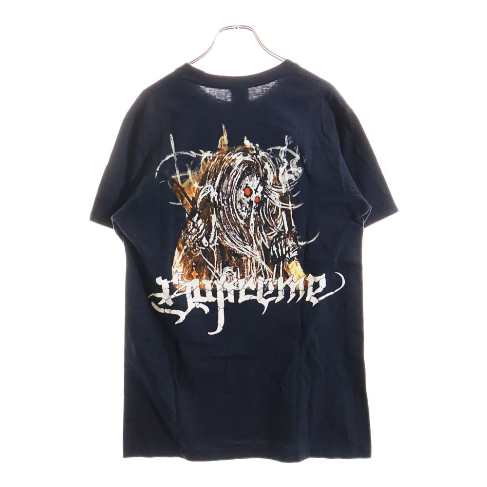 SUPREME(シュプリーム) 24AW Satan Tee サタン プリント 半袖Tシャツ カットソー ネイビー