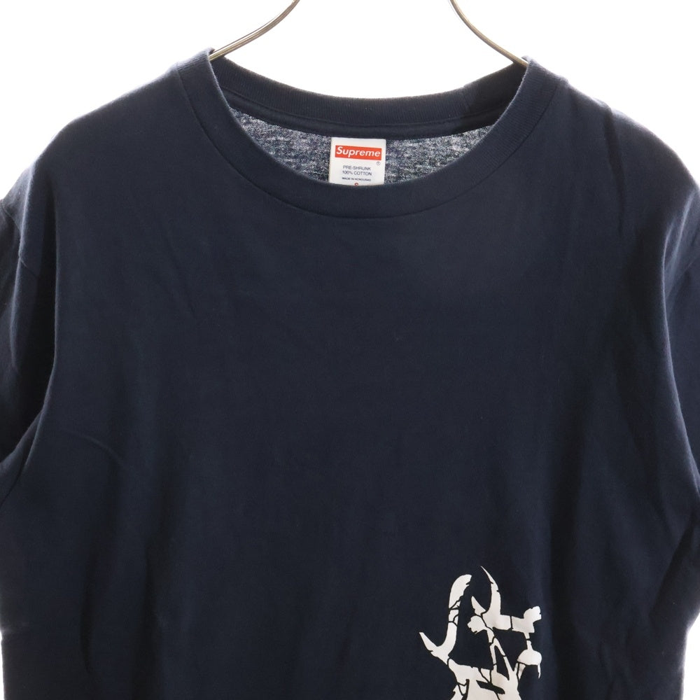 SUPREME(シュプリーム) 24AW Satan Tee サタン プリント 半袖Tシャツ カットソー ネイビー
