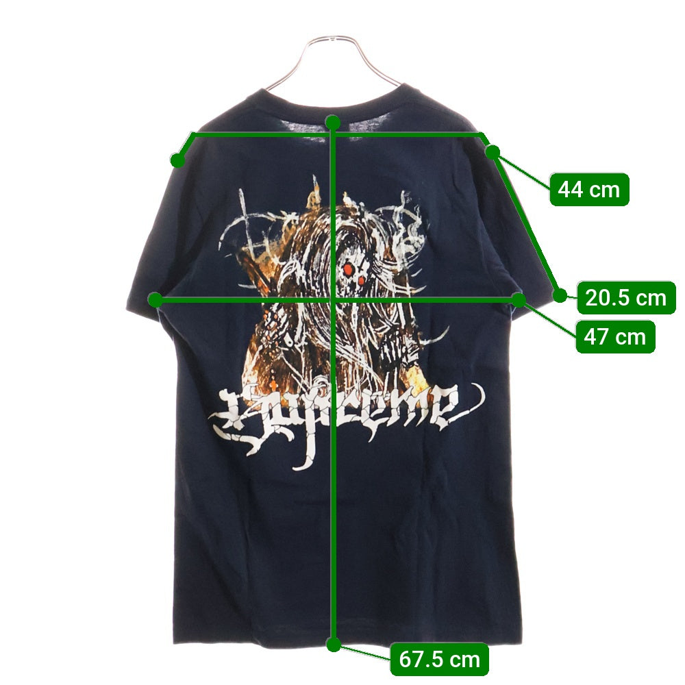 SUPREME(シュプリーム) 24AW Satan Tee サタン プリント 半袖Tシャツ カットソー ネイビー