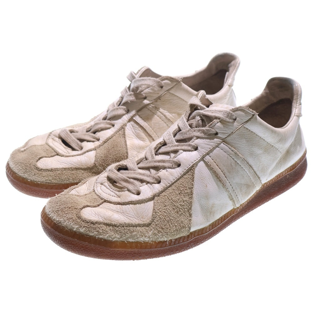 Maison Margiela 14(メゾンマルジェラ) GERMAN TRAINER ダメージ ジャーマントレーナー ローカットスニーカー ホワイト