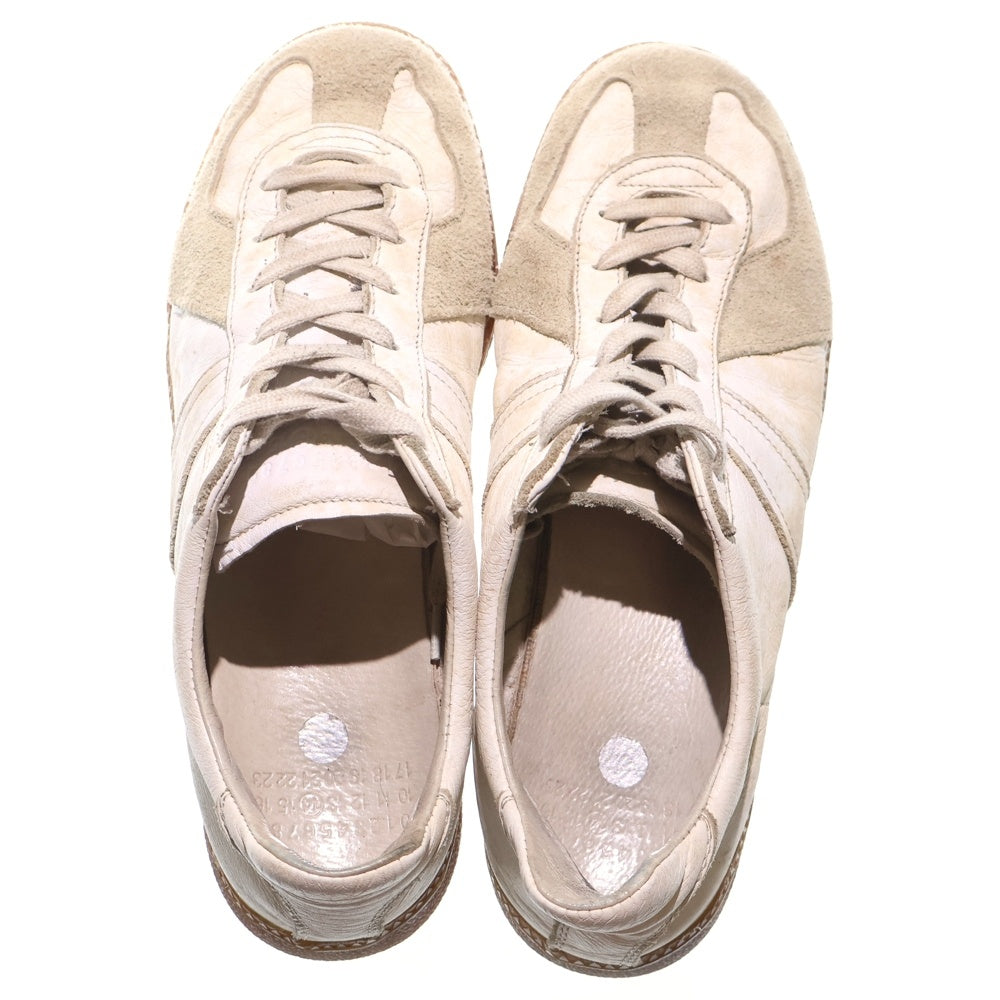 Maison Margiela 14(メゾンマルジェラ) GERMAN TRAINER ダメージ ジャーマントレーナー ローカットスニーカー ホワイト