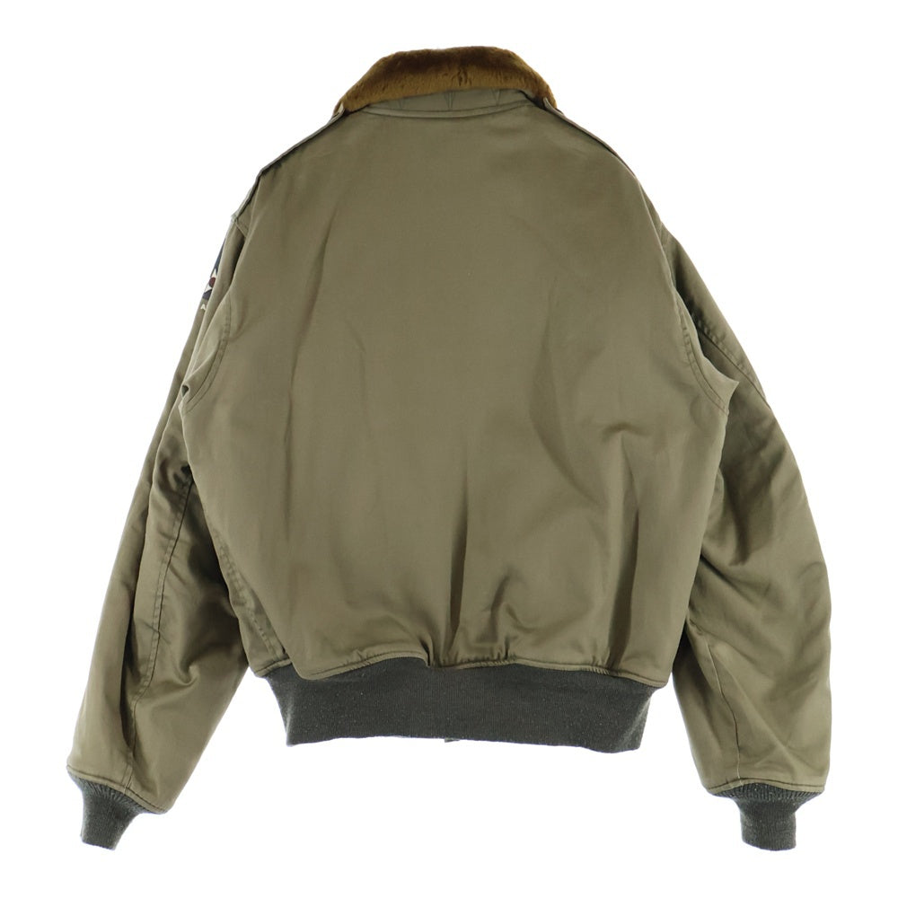 Buzz Rickson's(バズリクソンズ) TYPE B-10 FLIGHT JACKET マルチフラップポケット ファーカラー ジップアップ フライトジャケット グリーン M13499