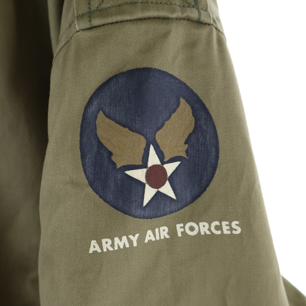 Buzz Rickson's(バズリクソンズ) TYPE B-10 FLIGHT JACKET マルチフラップポケット ファーカラー ジップアップ フライトジャケット グリーン M13499