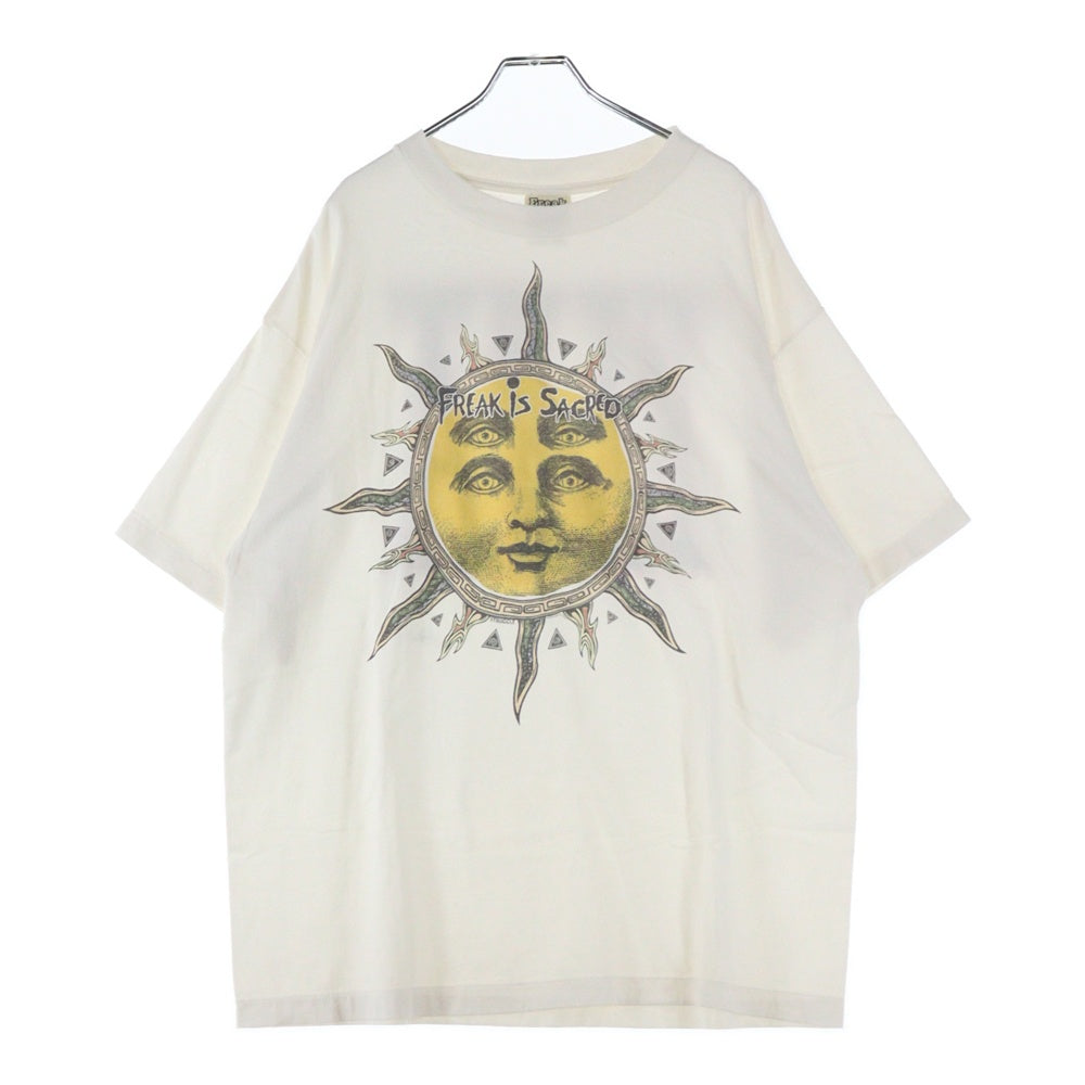 SAINT MICHAEL(セントマイケル) 24AW CP SS TEE SUN サン プリント 半袖Tシャツ カットソー ホワイト SM-YS1-0000-C02