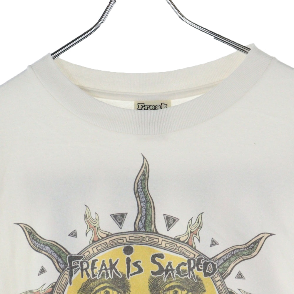 SAINT MICHAEL(セントマイケル) 24AW CP SS TEE SUN サン プリント 半袖Tシャツ カットソー ホワイト SM-YS1-0000-C02