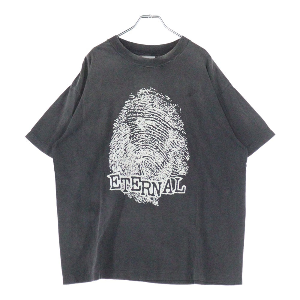 SAINT MICHAEL(セントマイケル) 24AW ETERNAL ヴィンテージデザイン プリント 半袖Tシャツ カットソー グレー SM-YS1-0000-004