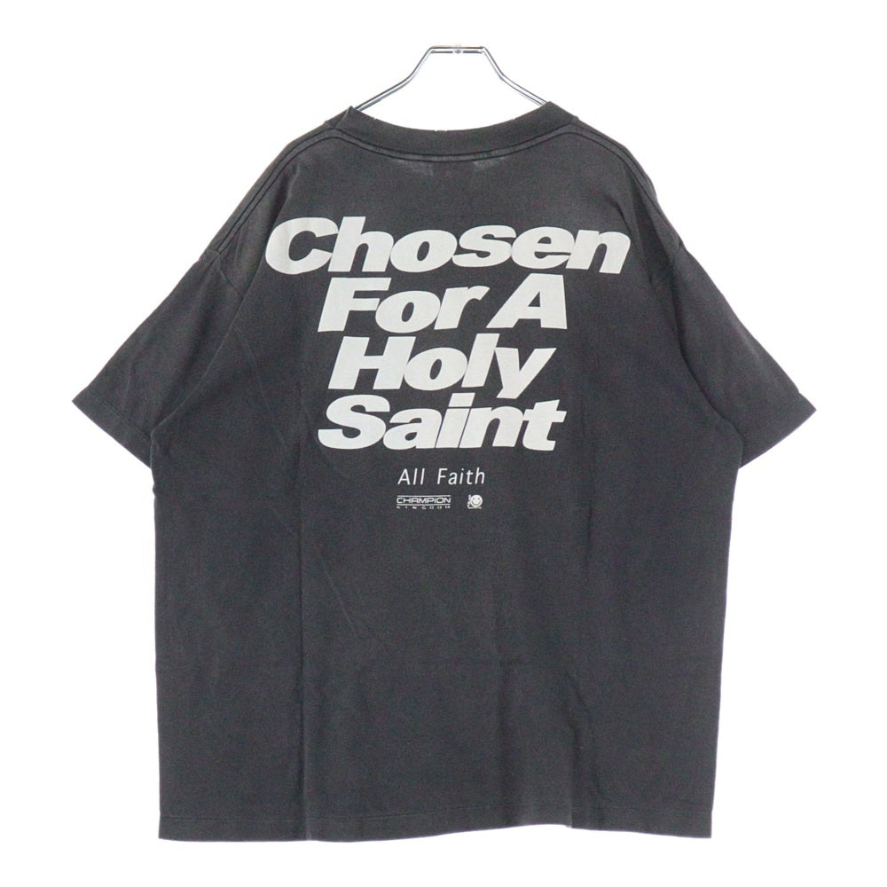 SAINT MICHAEL(セントマイケル) 24AW ETERNAL ヴィンテージデザイン プリント 半袖Tシャツ カットソー グレー SM-YS1-0000-004