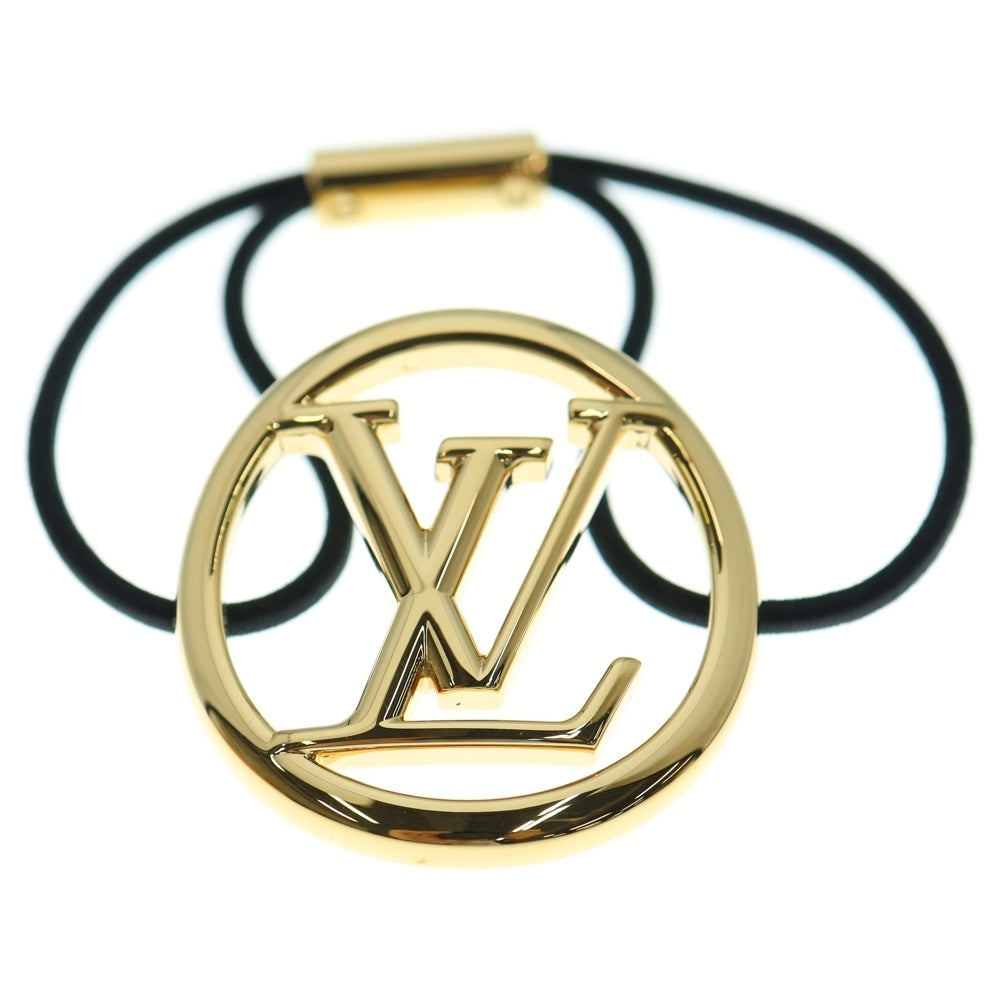 LOUIS VUITTON(ルイヴィトン) エラスティック ルイーズ ヘアゴム ゴールド/ブラック M00760