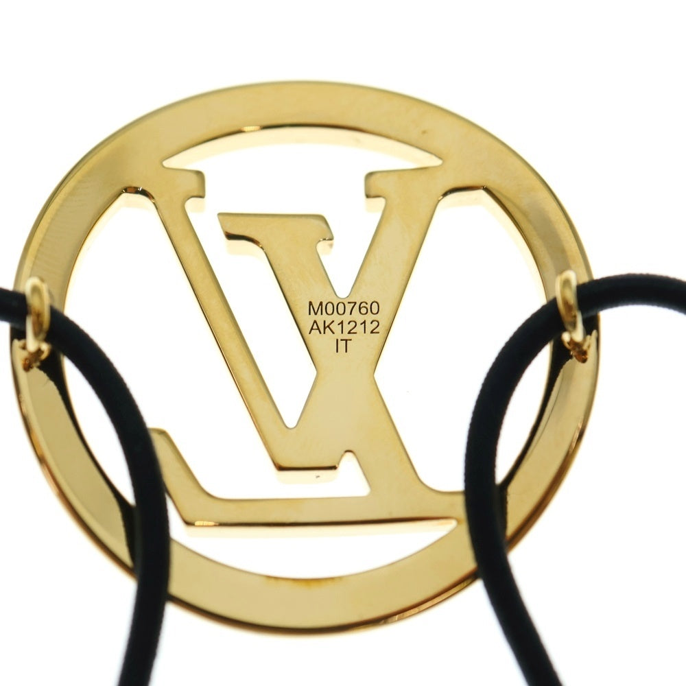 LOUIS VUITTON(ルイヴィトン) エラスティック ルイーズ ヘアゴム ゴールド/ブラック M00760