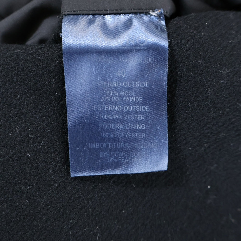 HERNO(ヘルノ) ウール切り替え ジップアップダウンジャケット ブラック P10239D-39601-9300