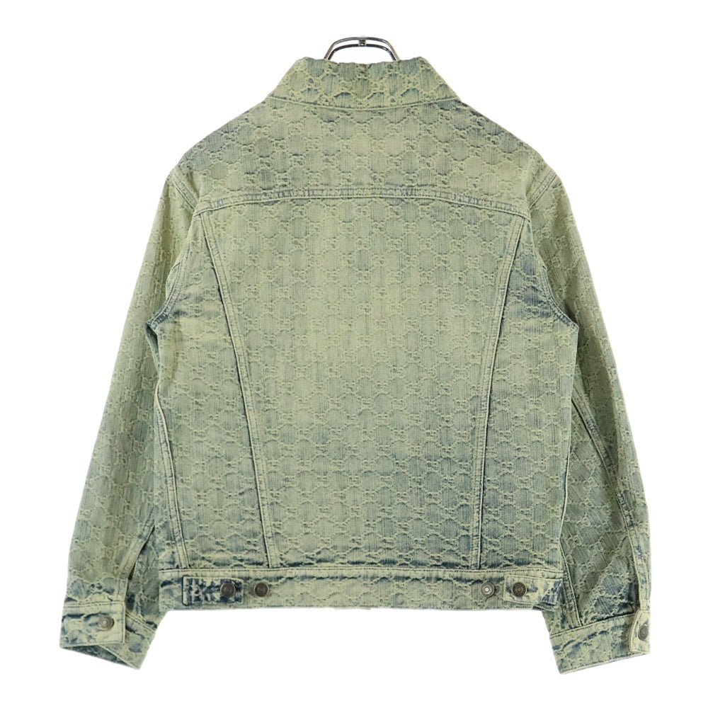 GUCCI(グッチ) 22AW JACQUARD DENIM JACKET ジャガード デニムジャケット Gジャン インディゴ 678791 XDBOK