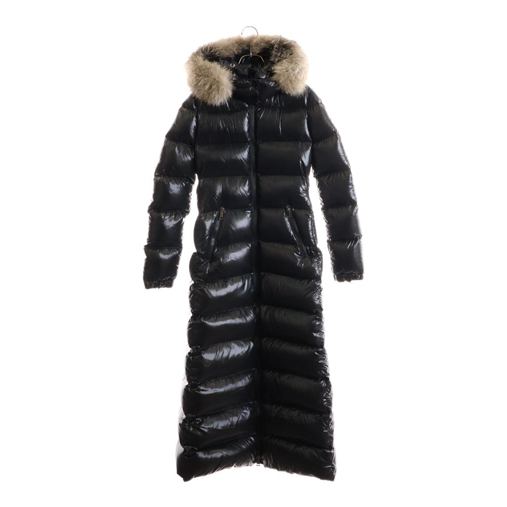 MONCLER(モンクレール) 19AW HUDSON ハドソン ジップアップフーデッドファーダウンジャケット レディース ブラック E20934984525 C0065