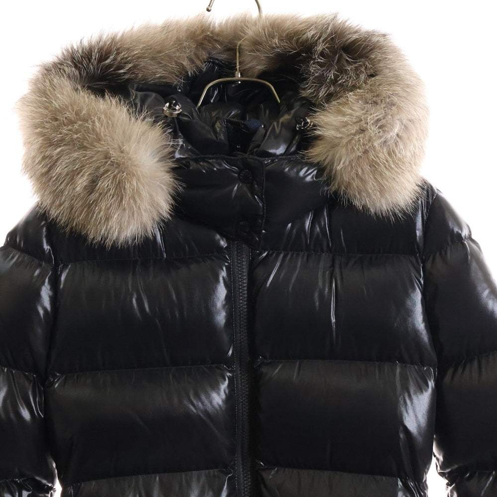MONCLER(モンクレール) 19AW HUDSON ハドソン ジップアップフーデッドファーダウンジャケット レディース ブラック E20934984525 C0065