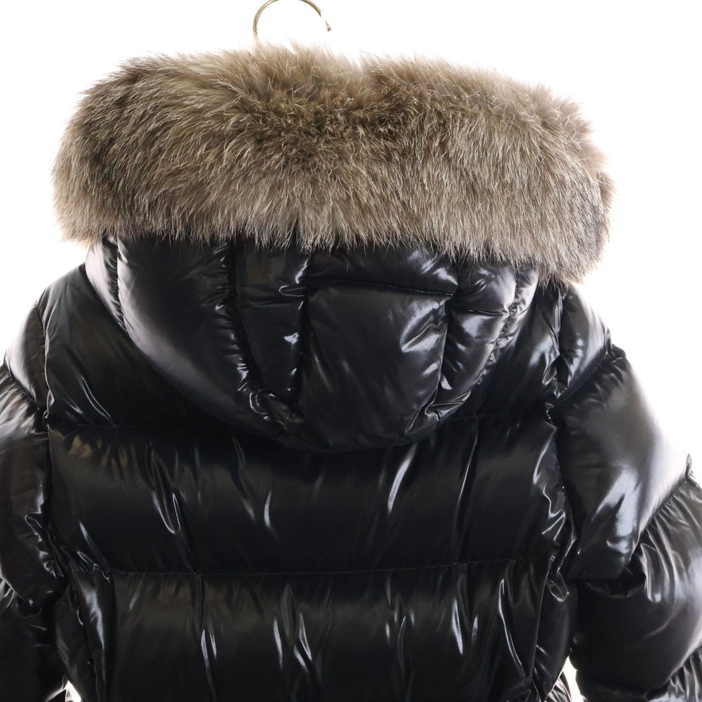 MONCLER(モンクレール) 19AW HUDSON ハドソン ジップアップフーデッドファーダウンジャケット レディース ブラック E20934984525 C0065