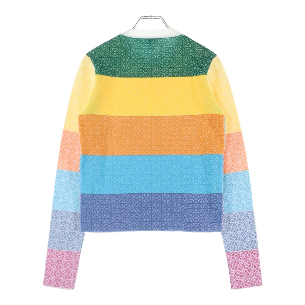 LOEWE(ロエベ) 22AW ANAGRAM JACQUARD SWEATER アナグラム ジャガード クルーネックニットセーター レディース マルチカラー S359Y14KAO