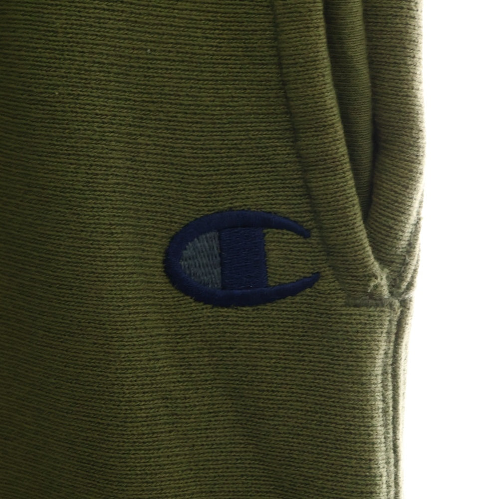 CHAMPION(チャンピオン) JOURNAL STANDARD relume別注 ロゴワッペン刺繍 リバースウィーブスウェットパンツ グリーン C8-W230